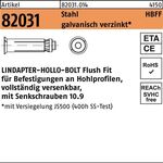 Hohlraumdübel R 82031 HBFF 08-1 ( 50/27) 10.9 galv.verz. 1St. LINDAPTER