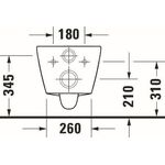 Duravit Wand-Tiefspül-WC D-NEO rimless weiß