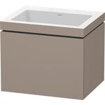Duravit Waschtischset L-CUBE 600x480mm 1 Ausz. o HL we ma ES NB mitte