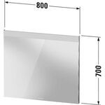 Duravit Spiegel m Bel Best-Version 700x800x35mm 25 W