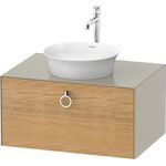 Duravit Waschtischunterbau WHITE TULIP 800x408mm 1 Ausz. we sdm ES NB mitte