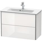 Duravit Waschtischunterbau XSQUARE 810x560x388mm 2 Schubk we hgl ES Ah Mi.