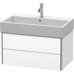 Duravit Waschtischunterbau XSQUARE 784x397x460mm 2 Schubk we ma ES Ah mitte