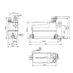 Grundf Kleinhebeanlage SOLOLIFT2 C-3 0,64 kW, 230-240 V/50 Hz 446x158x339mm