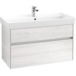 V&B Waschtischunterschrank COLLARO 954x546x444mm m LED-B. White Wood
