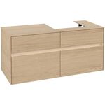 V&B Waschtischunterschrank COLLARO 120x54,8x50cm WT re m LED-B. Nordic Oak