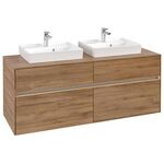 V&B Waschtischunterschrank COLLARO 140x54,8x50cm m LED-B. Kansas Oak
