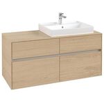 V&B Waschtischunterschrank COLLARO 120x54,8x50cm WT re Nordic Oak