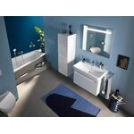 Trapez-Badewanne Duravit No.1 1 Rückenschräge links weiß 1500x800mm