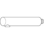 VB Handbrause 37 x 156 mm Matt Black