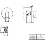 V&B Fertigmontageset O.NOVO EH-Brauseb 170x170x41mm chrom