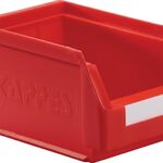 Sichtlagerkasten L230xB140xH130mm PE rot KAPPES