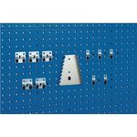 Werkzeughaltersortiment 11-tlg.verz.f.Lochplatten 5Haken/5 Doppelhaken/1Hal.BOTT