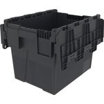 Mehrwegbehälter L400xB300xH306mm schwarz Wände u.BD geschl.