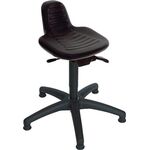 Drehhocker Bodengleiter PU-Schaum schwarz Sitz-H.420-610mm LOTZ
