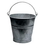 Eimer 12,5l Stahlblech,verz.silber D.300mm H.300mm