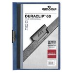 DURABLE Klemmmappe DURACLIP 60 220907 DIN A4 Hartfolie dunkelblau