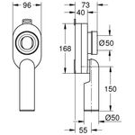 Grohe Urinal-Siphon Abgang senkr