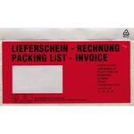 Dokumententasche Lieferschein- Rechnung DL mF sk rt 250 St./Pack.