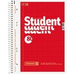 BRUNNEN Collegeblock 1067952 A5 kariert 80Bl rot