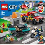 City Löscheinsatz und Verfolgungsjagd