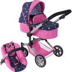 Kombi-Puppenwagen LINUS 3in1 Butterfly