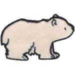 Eisbär aus Velourhaar Motiv aufbügelbar