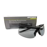 SPEQ Sportbrille Photochromic SP-1548C mit selbsttönendem Glas für Fahrrad- Motorradfahren, Skiesport (black)