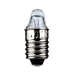Linsenform Spitzenlinse Sockel E10 3,7 Volt 1,1 Watt 24mm klar,10er Pack