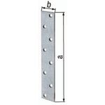 Flachverb. L.170mm B.30mm S.3mm STA sendzimirverzinkt Anz. Löcher 8 GAH - VPE: 50