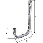Wandhaken einfach A.150mm STA verz.H.215mm D.18mm GAH - VPE: 5