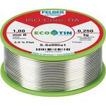 Lötdraht ISO-Core® RA 1mm 250g S-Sn99Cu1 FELDER