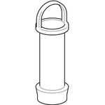 Geberit Standrohr 100mm, passend zu 521321 verchromt