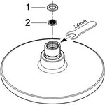 Grohe Kopfbrause EUPHORIA C 180 d= 180mm chr