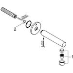 Grohe Wanneneinlauf CONCETTO Ausldg 170mm chr