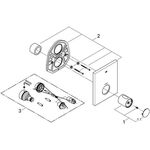 Thermostat-Zentralbatterie GROHTHERM F Fertigmontageset f 35500 chr