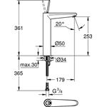 Grohe EH-WTbatt EURODISC JOY 1/2Zoll XL-Size chr