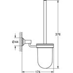 Grohe WC-Bür.grt. ESSENTIALS AUTHENTIC 376mm chr