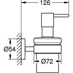 Grohe Seifenspender ESSENTIALS m Halter Füllmenge 160ml su-st