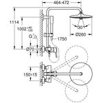 Grohe Duschsystem EUPHORIA SYSTEM 260 m EH-Mischer chr