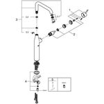 Grohe Einhand-Waschtischbatterie ESSENCE 1/2Zoll, XL-Size chrom
