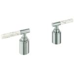 GROHE Hebelgriffe Atrio Private C. 48464 White Attica Caesarstone supersteel