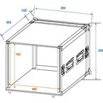 ROADINGER Verstärkerrack PR-2ST, 10HE, 57cm tief