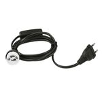 EUROLITE GU-10 Fassung Netzkabel Stecker Schalter