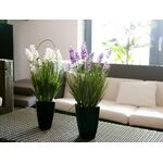 EUROPALMS Lavendel, Kunstpflanze, lila, im Dekotopf, 45cm