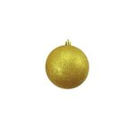 EUROPALMS Dekokugel 10cm, gold, glitzer 4x