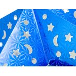 EUROPALMS Stern Laterne, Papier, blau, 50 cm