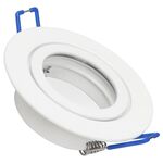 Einbaurahmen McShine ''DL-54'' rund, Clip-Verschluss, IP44, weiß