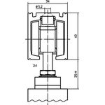 Einzugsdämpfung Perlan 140 SoftStop 80kg EV 1 Erweiterungs-Set 1290-1700mm GEZE