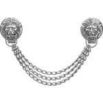 Löwenkopfkette SAMUEL L.ca.32cm silber Messing,vern.FHB